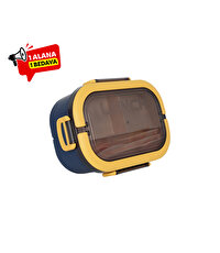 Meysa iki Hazneli Beslenme Kabı Lacivert