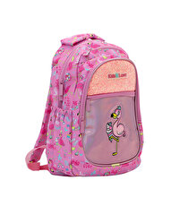 Kaukko Kids Love Aynalı & Taşlı Flamingo Sırt Çantası