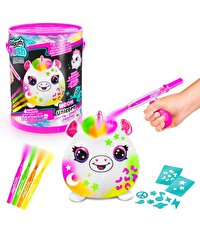 Airbrush Plush Squishy Peluş Neon Unicorn