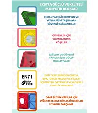 Magly Ball Run Parkur Oyunu 101 Parça Manyetik Yapı Seti