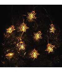 Yılbaşı Pilli Kar Tanesi Figürlü Led Işık 3 Metre