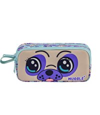Muggle Dog Mor 2 Gözlü Kalemlik Çantası 7020