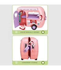 Camper Karavan Macerası Bebekli ve Evcil Hayvanlı Oyun Seti