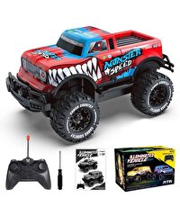 1:20 Uzaktan Kumandalı Full Fonksiyon Speed Monster Kamyonet Kırmızı