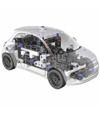 Clementoni Bilim ve Oyun: Mechanics FIAT 500 Elektrikli Araba