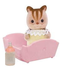 Sylvanian Families Kahverengi Bebek Sincap ve Beşik