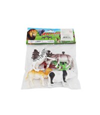 Poşetli 4 Parça Oyuncak Hayvan Seti