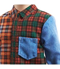 Barbie Yakışıklı Ken Bebekler Mor Saçlı ve Ekose Gömlekli GYB05