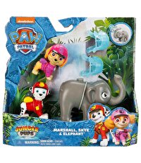 Paw Patrol Pups Jungle Kahramanlar Marshall Skye & Elephant