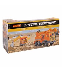 Polesie Prestij Kırmızı Kasalı Sarı Kamyonet