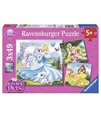 Ravensburger Puzzle 3x49 Parça Belle Cindirella Rapunzel