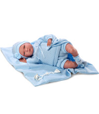 Llorens Lalo Toquilla Celeste Sesli 40 Cm