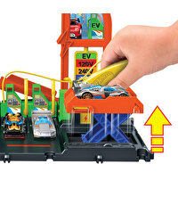 Hot Wheels Elektrikli Araç Şarj İstasyonu Oyun Seti HTN79