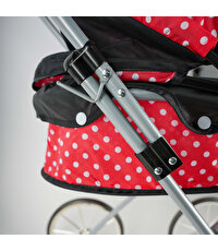 Gümüş Tekerlekli Beşikli Puset