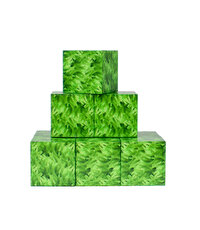 Magnivity Manyetik Bloklar Çim Desenli Blok 9 Parça