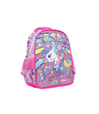 Muggle Happy Unicorn Anaokulu Çantası Pembe 6467