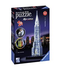 Chrysler Binası-Night Puzzle 3D 216 Parça