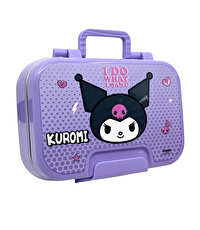 Kuromi Çelik 2 Bölmeli Mor Beslenme Kutusu