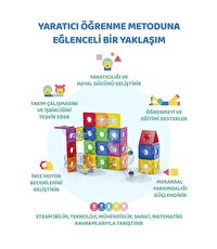 Magly Ball Run Parkur Oyunu 101 Parça Manyetik Yapı Seti