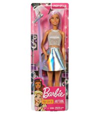 Barbie Kariyer Bebekleri Pop Star Bebek ve Mikrofonu FXN98