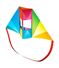 Delta Şekilli̇ Renkli Uçurtma 30 Cm