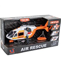 Pervaneli Işıklı ve Sesli Sürtmeli Kurtarma Helikopteri 30 Cm