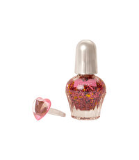 Lukky Su Bazlı Parlak Pembe Konfeti Soyulabilir Oje