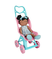 Bebek Arabalı Bez Bebek