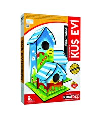 Boyanabilir 3'lü Ahşap Kuş Evi