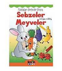 Noktaları Birleştir Boya Sebzeler Meyveler