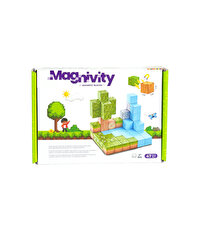Magnivity Orman Temalı Manyetik Bloklar Kutu 47 Parça