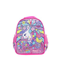 Muggle Happy Unicorn Anaokulu Çantası Pembe 6467