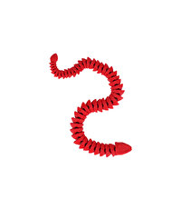 Hareketli Hayvanlar Serisi Kırmızı Viper Yılan