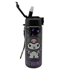 Kuromi Çelik Siyah Matara 600 Ml