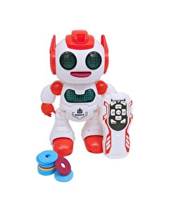 Uzaktan Kumandalı Sesli Disk Atan Robot Turuncu