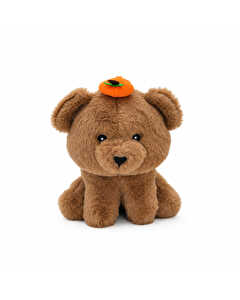 Balkabağı Şapkalı Ayıcık Peluş 20 Cm
