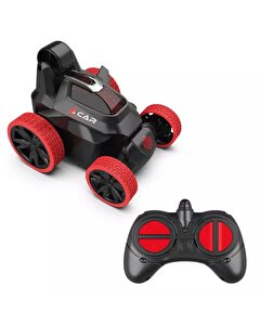 Uzaktan Kumandalı Akrobatik Zıppır Şarjlı Araba Kırmızı