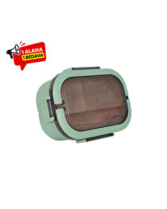 Meysa iki Hazneli Beslenme Kabı Yeşil