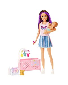 Barbie Skipper Bebek Bakıcılığı Beşikli Oyun Seti HJY33