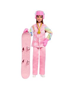 Barbie Kariyer Bebeği Snowboard Sporcusu Bebek JKF78