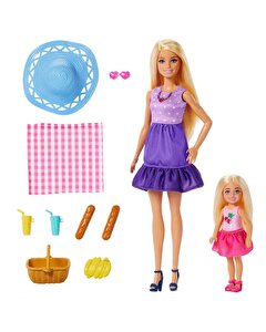 Barbie Malibu ve Chelsea Piknik Oyun Seti JBF43