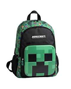 Minecraft Desenli Okul &Ccedil;antası
