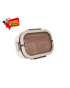 Meysa iki Hazneli Beslenme Kabı Krem