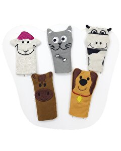 Babycim 5&rsquo;li &Ccedil;iftlik Hayvanları Parmak Kukla