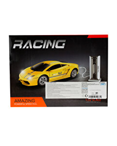 Şarj İstasyonlu Uzaktan Kumandalı Spor Sarı Araba