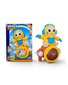 Space Duck Işıklı M&uuml;zikli Dans Eden &Ouml;rdek Robot