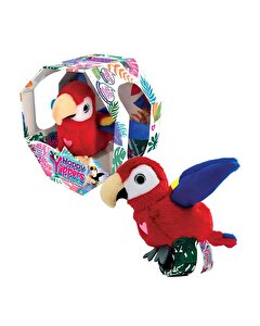 Happy Yappers Slap Bant Kırmızı Konuşan ve Taklit Eden Papağan