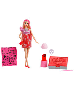 Barbie Unboxed Glam Party Serisi Kırmızı Işıltılı Bebek JFY68
