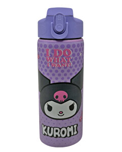 Kuromi Çelik Pembe Matara 600 Ml