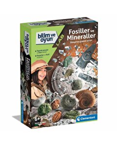 Clemetoni Bilim ve Oyun Fosiller ve Mineraller Kazı Seti